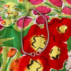 Sterling silver horsebit necklace